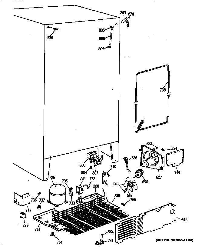 GE TPX21PRXFBB unit parts diagram