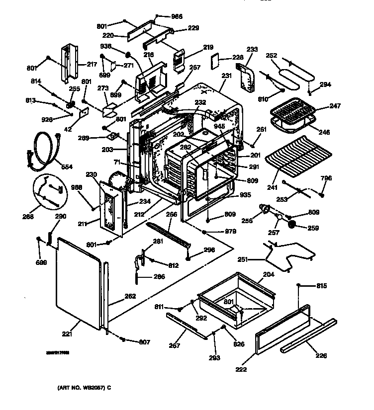 GE JCSP39WW1WW body parts diagram
