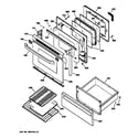 GE JBP79AY1 door & drawer parts diagram