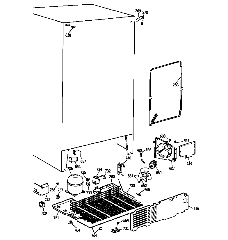 Hotpoint CST20KAXFAD unit parts diagram