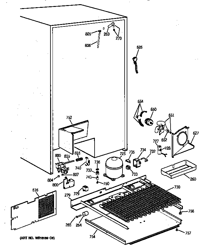 GE TFK30PRZAAA unit parts diagram