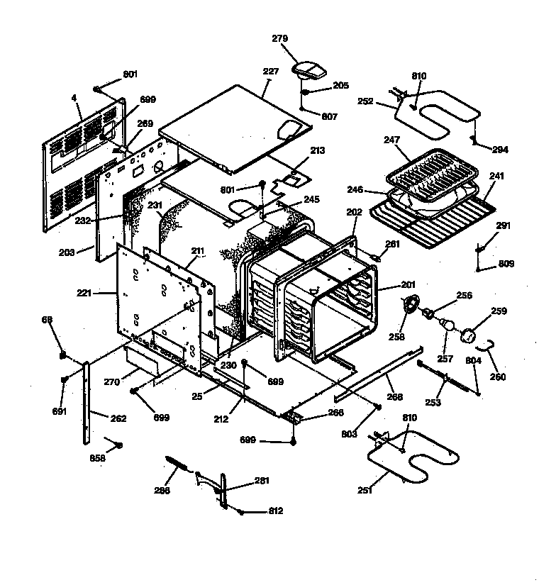GE JRP15WW2WW body parts diagram