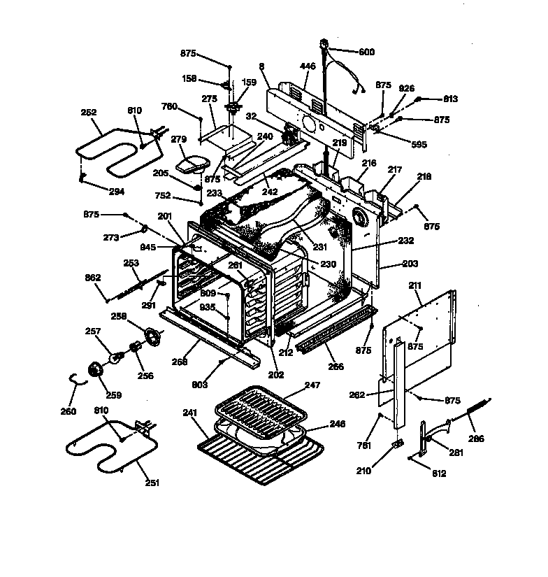 GE JMP28BW2WH body parts diagram