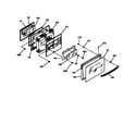 GE JCSP39WW2WW oven door diagram