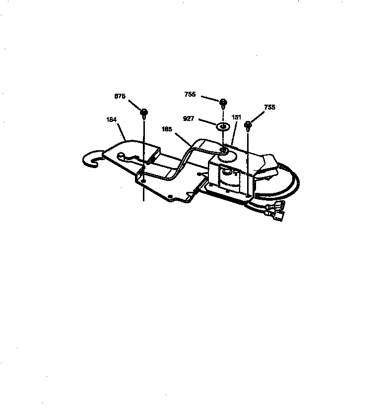 GE ZET757BW2BB door lock diagram