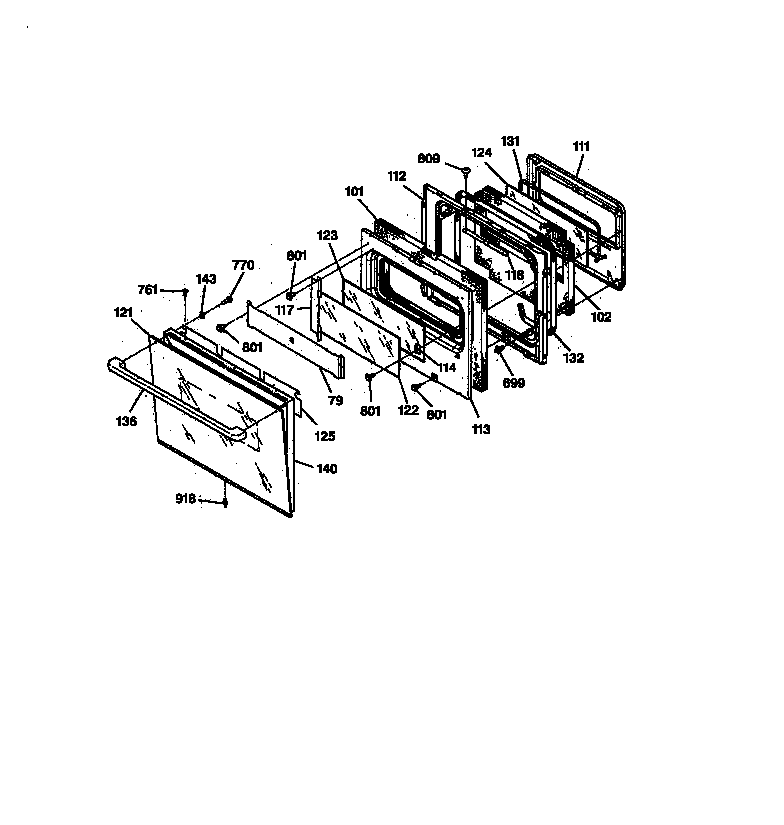 GE ZEK737WW2WW door diagram