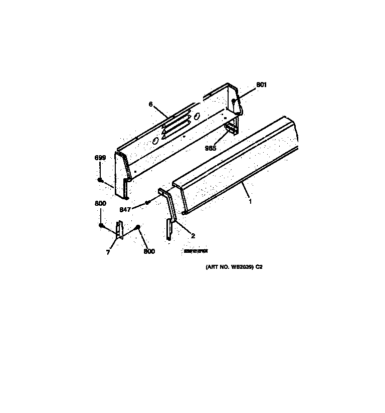GE JBS05Y2WH backguard diagram