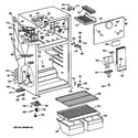 GE TBX14SIZERAD cabinet diagram