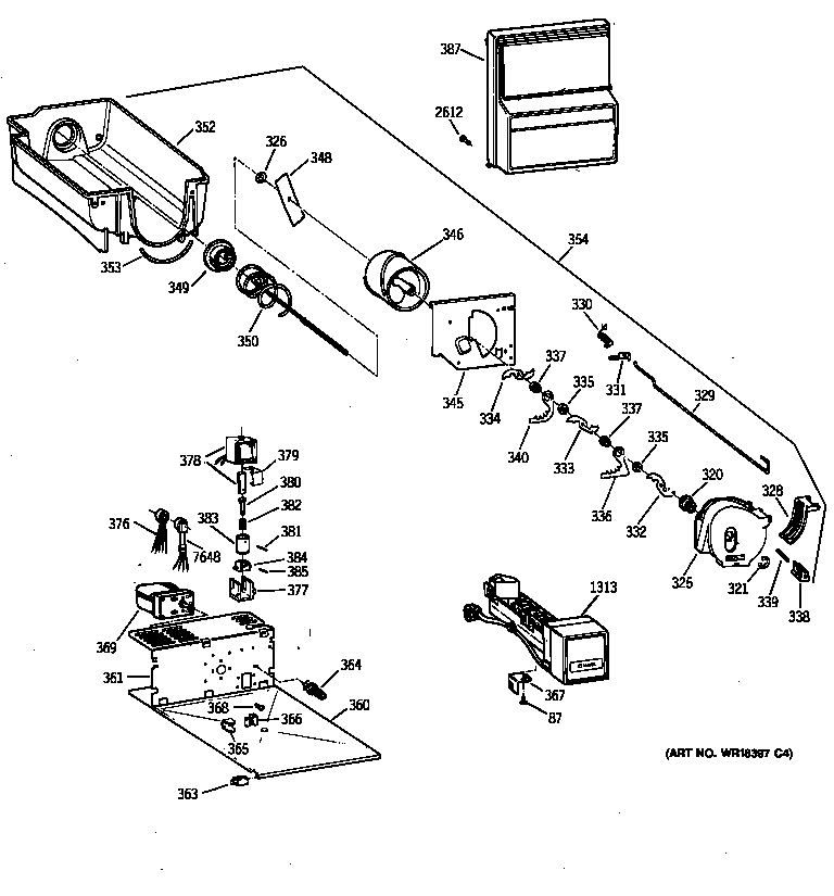 GE ZISS48DYASS dispenser diagram