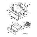 GE JBP63BY2AD door & drawer parts diagram