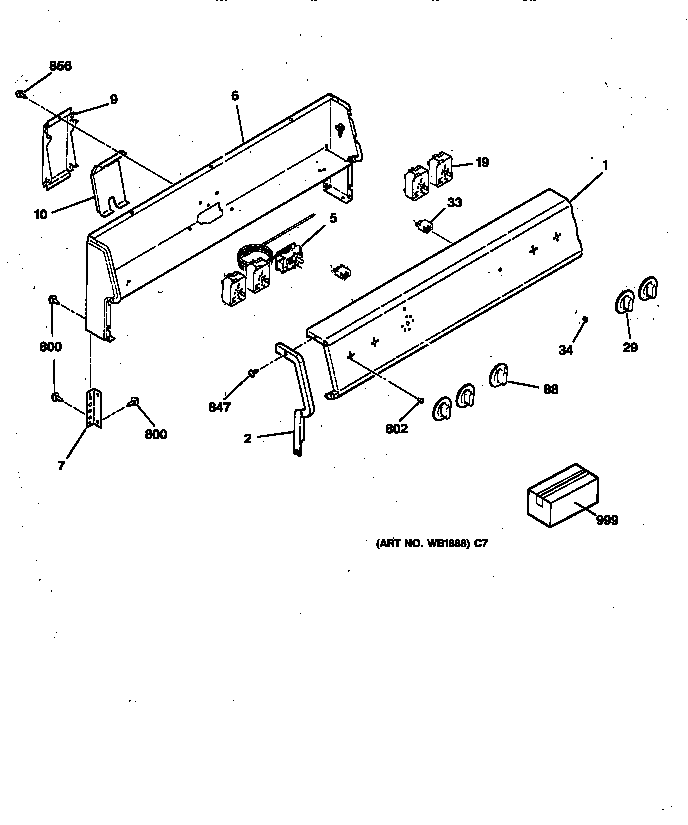 GE LEB116GT2WH control panel diagram