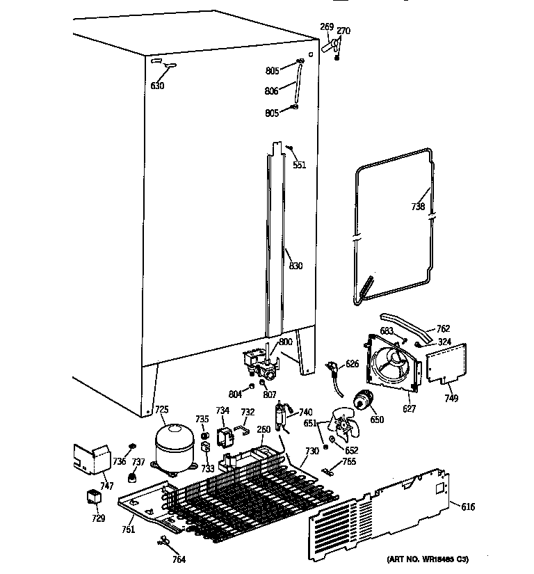 GE TFX22JRZBWW unit parts diagram