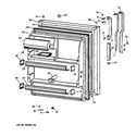 GE TBX18JIZLRAA fresh food door diagram