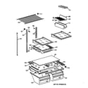 GE TBX18JIZLRAA shelf parts diagram