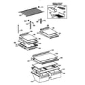 GE TBX18NAZKRWW shelf parts diagram