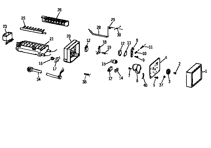 Hotpoint CTX18GAZKRAA icemaker wr30x0327 diagram