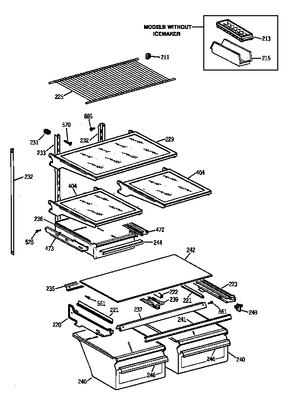 Hotpoint CTX21DIZKRWW shelf parts diagram
