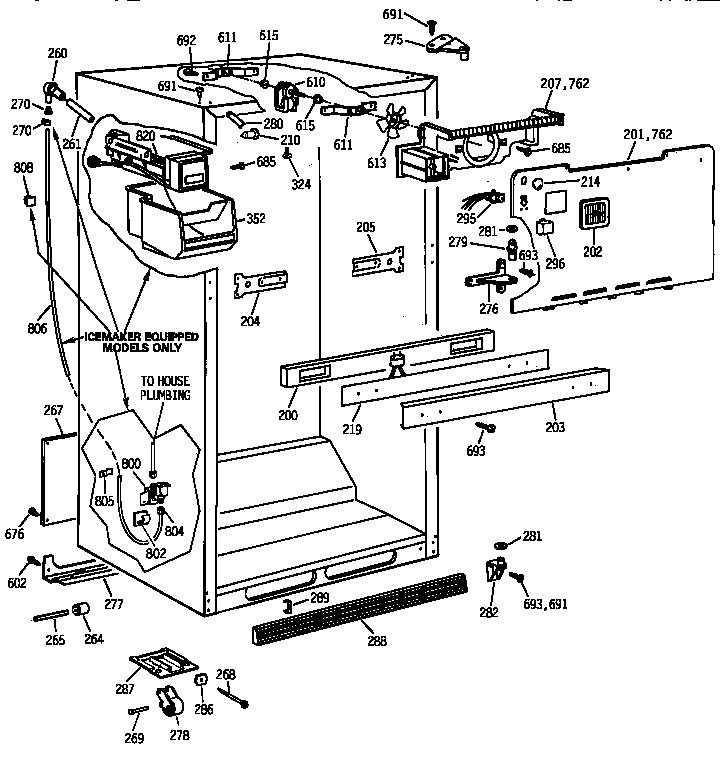 GE MTX21DIZHRWW cabinet parts diagram