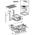 GE TBX24JAZERAA shelf parts diagram