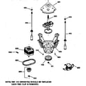 GE WJXR2080TAWW suspension, pump & drive components diagram