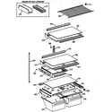 Hotpoint CTT21GAZJRAA shelf parts diagram