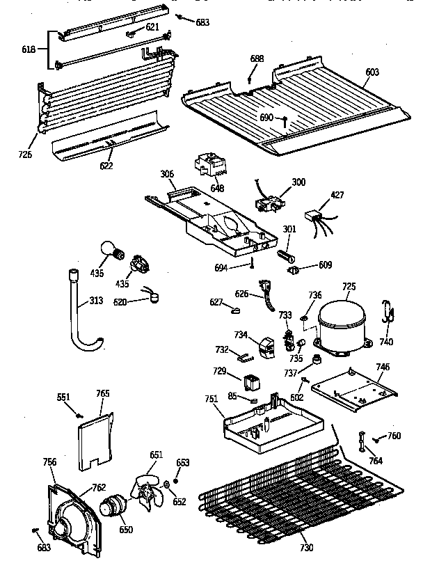 Hotpoint CTH16CYZBLWH unit parts diagram