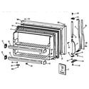 GE MTX18GAZKRWW freezer door diagram