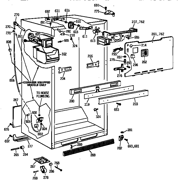 GE MTX18GAZLRAA cabinet parts diagram