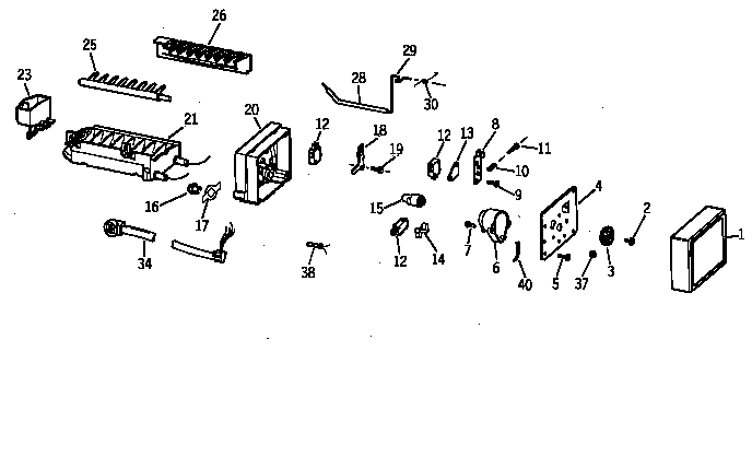 GE MTX18GAZLRAA icemaker wr30x0327 diagram