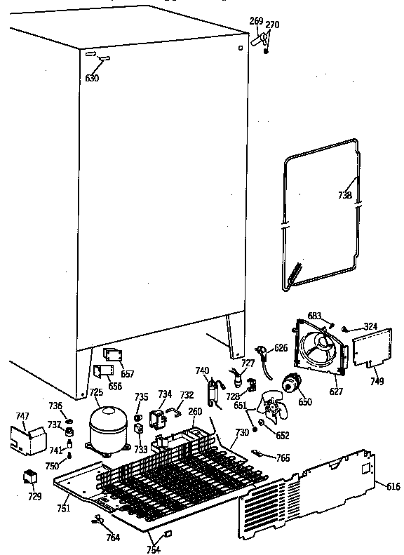 Hotpoint CSK20GAAAAD unit parts diagram