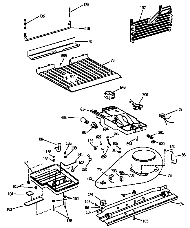 Hotpoint CTX14AYZBRAD unit parts diagram