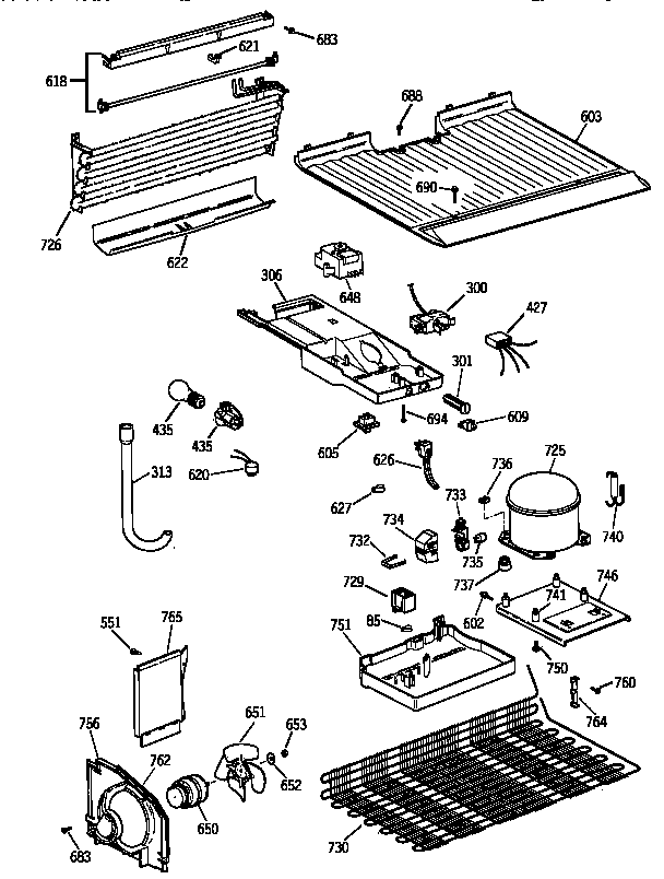 Hotpoint CTT14CYZFRWH unit parts diagram