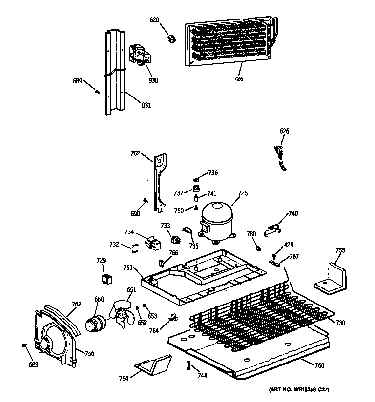 Hotpoint CTT21GABGRWW unit parts diagram
