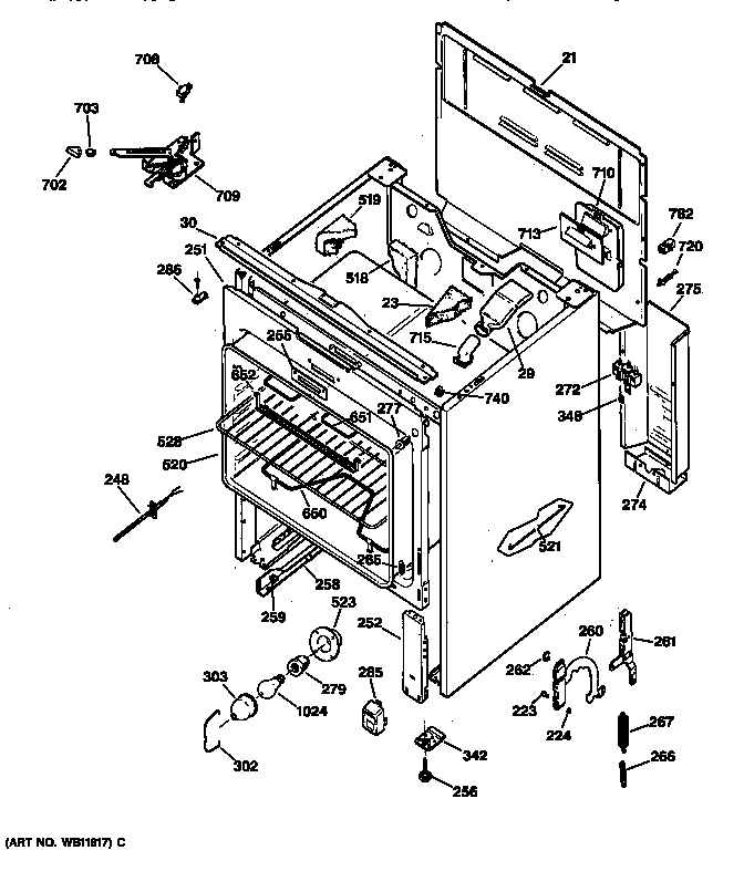 GE JBP63BY3AD body parts diagram