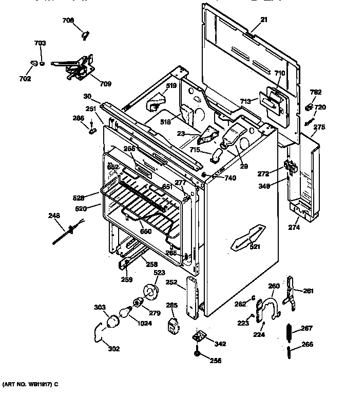 GE JBP66BY3WH body parts diagram