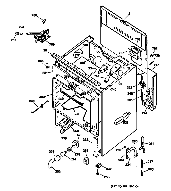 GE JBP79BY3 body parts diagram