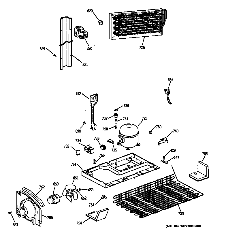 Hotpoint CTX18BABBRWW unit parts diagram