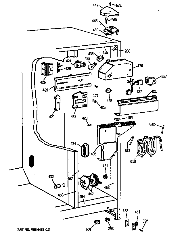 GE TFX22JRBAAA fresh food section diagram