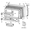 GE TBX22ZIBBRAA freezer door diagram