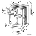 GE TBX22ZIBBRAA fresh food door diagram