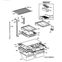 GE TBX22ZIBBRAA shelf parts diagram