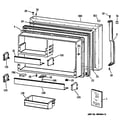 GE TBX19ZABBRWW freezer door diagram