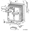 GE TBX19ZABBRWW fresh food door diagram