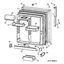 GE TBX22QIBBRAA fresh food door diagram