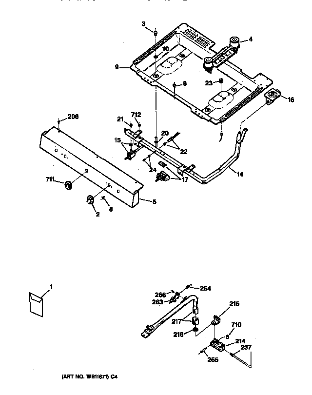 Hotpoint RGB508PPA1WH gas & burner parts diagram