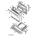 Hotpoint RGB628BEA1WH door & drawer parts diagram