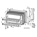 GE MTX21DABBRAA freezer door diagram