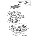 GE MTX21DABBRAA shelf parts diagram