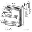 GE MTX18BABARAA fresh food door diagram