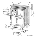 GE TBX19VIBDRWW fresh food door diagram